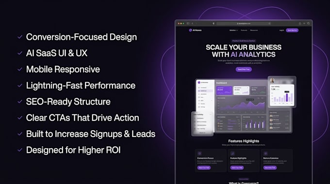 build a high converting saas landing page ready to launch