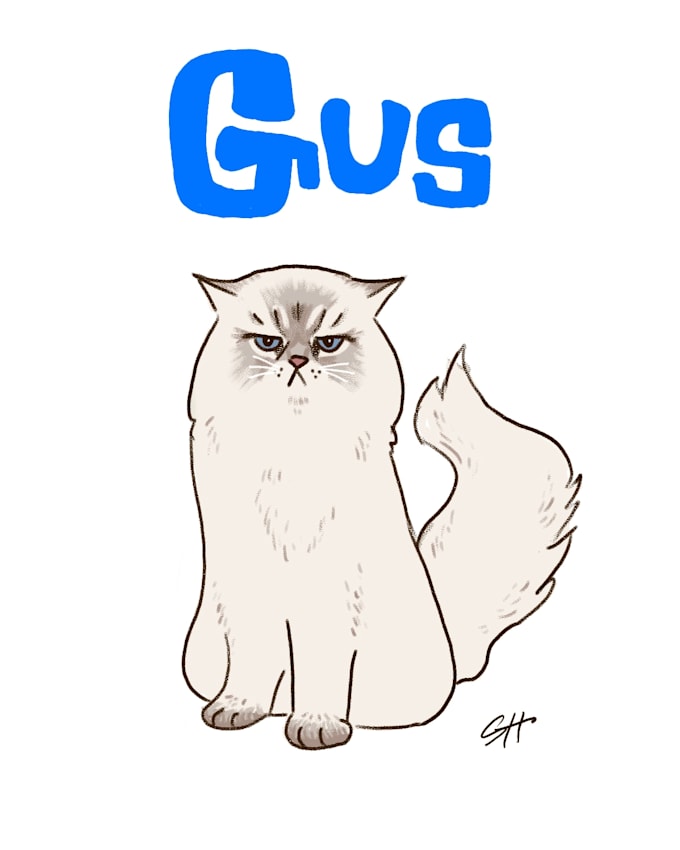 draw your pet as a silly cartoon
