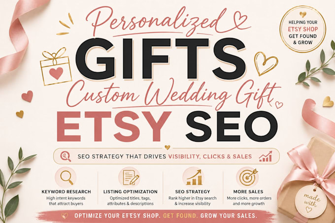 optimize etsy personalized gifts custom wedding gift etsy seo