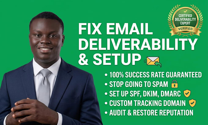 fix email deliverability setup spf dkim dmarc domain authentication in 24 hrs
