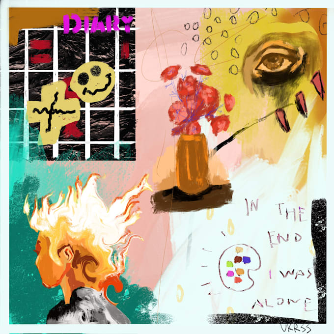 drawn use procreate for commision abstract illustration