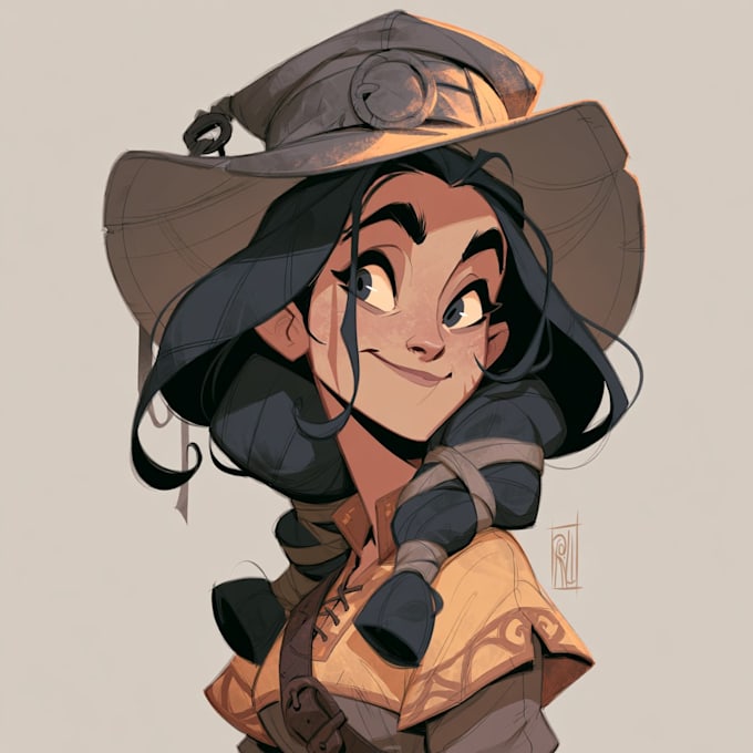 design character sheet or reference sheet for your character
