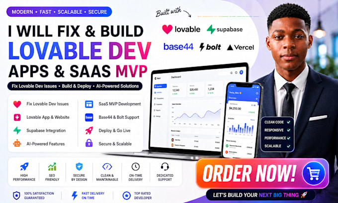 fix lovable dev supabase lovable app saas mvp loveable ai website base 44 deploy