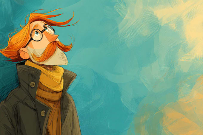 draw illustration in cartoon style