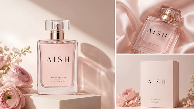 create luxury perfume branding and elegant packaging design