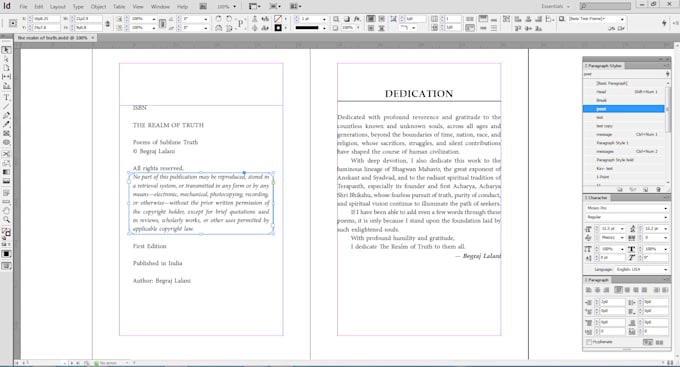 formate your manuscript professionally