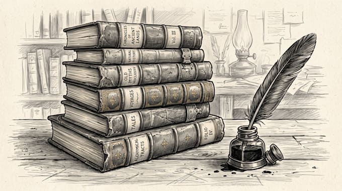 draw ink and pencil illustration for you