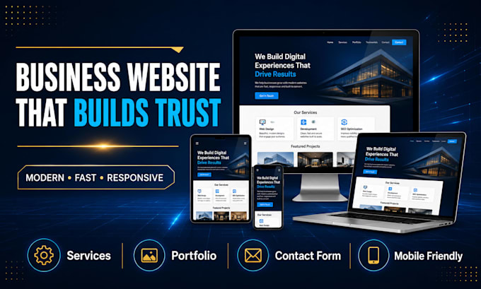 create a professional portfolio website with admin panel