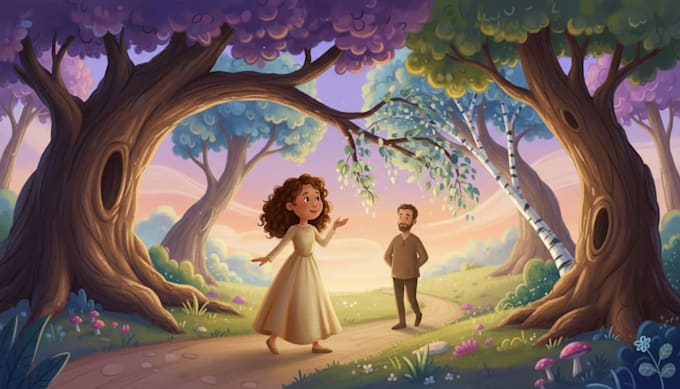 create children book illustrations in my style
