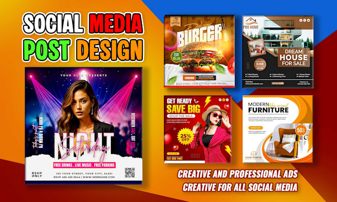 do editable social media post for fb ig and meta ads design with source files