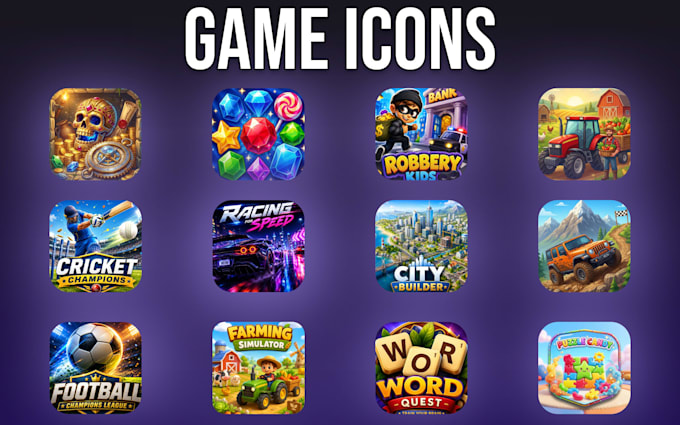 design game icons play store screenshots and graphics