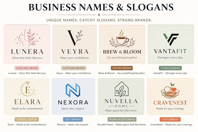 write catchy one liners and memorable slogans for your brand