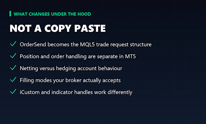 convert your mql4 ea to mql5 for metatrader 5