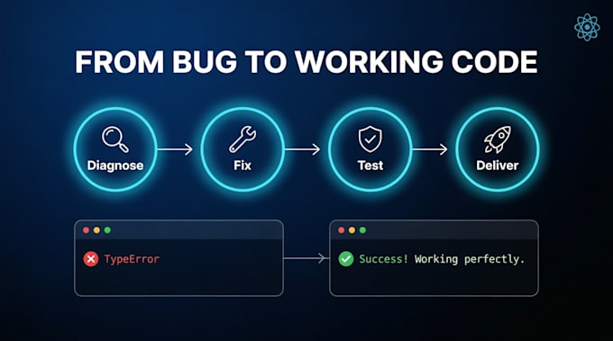 fix react js bugs errors and API issues