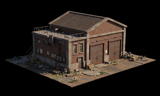 create ps1 psx ps2 low poly 3d environment retro horror map stylized game asset
