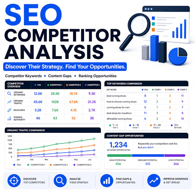 do SEO keyword research and competitor analysis