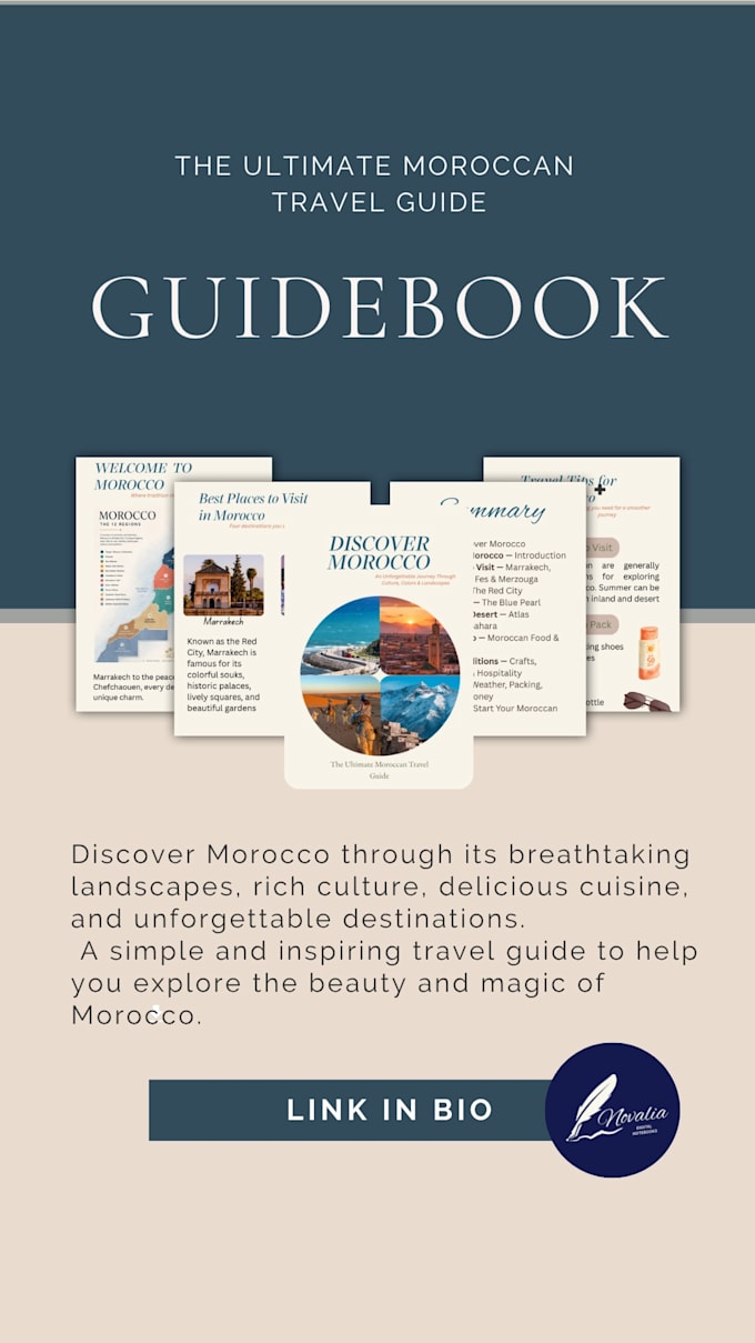 create a beautiful morocco travel guide ebook
