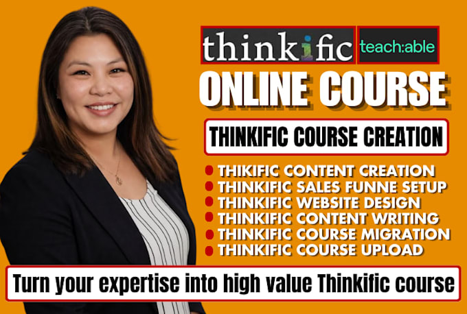 thinkific course creation thinkific course content writing course upload lesson