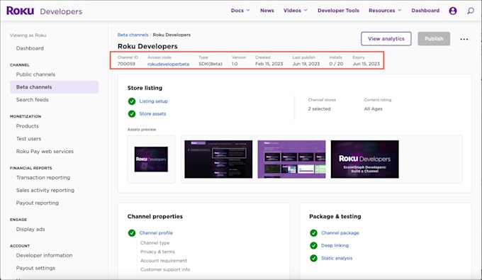 fix, update and optimize your roku channel or smart TV app