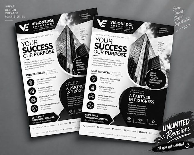 design professional and eye catching flyers