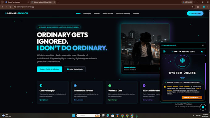 build a modern responsive landing page or business website