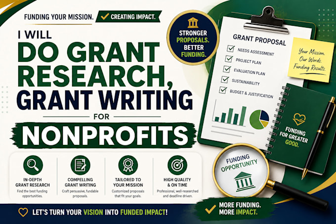 do grant research, grant writting for nonprofits