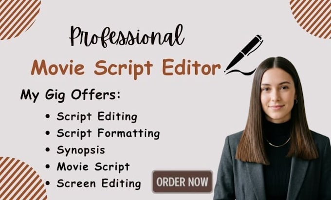 write, edit and proofreading screenplay stageplay script coverage in final draft
