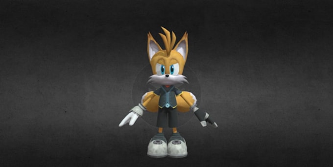 create custom sonic 3d character model game  model import mod and retexture