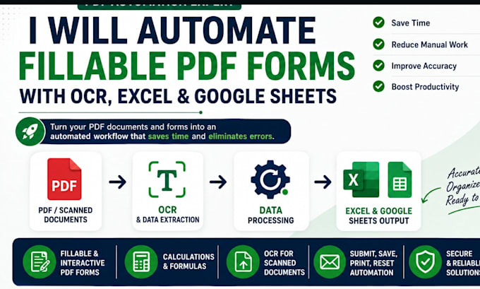 automate fillable PDF forms with ocr excel and google sheets
