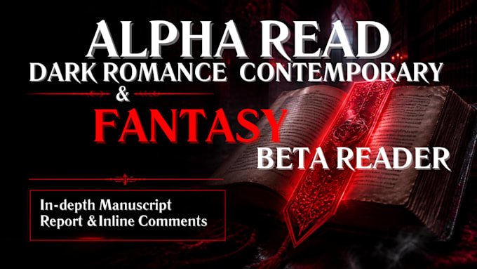 alpha reader contemporary romance beta reader fantasy sci fi novel