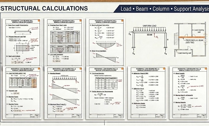 provide structural calculations and drawings for residential projects