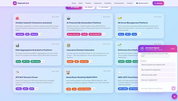 build ai applications, python apis, automation and genai solutions