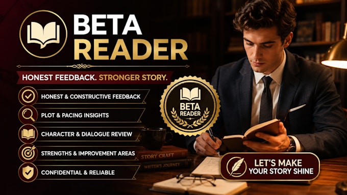 be your cozy mystery beta reader and give honest feedback