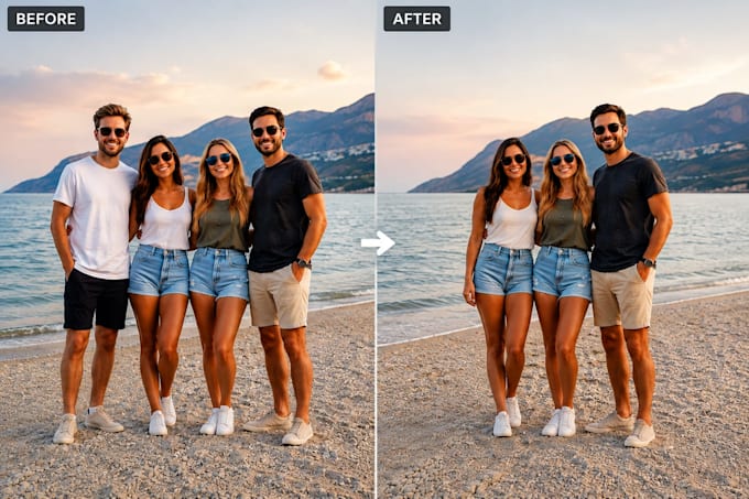 add or remove unwanted objects or people from your photo