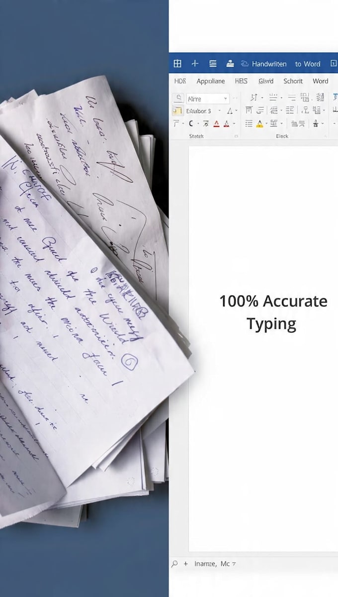 accurate PDF to word, image to text typing in 24h