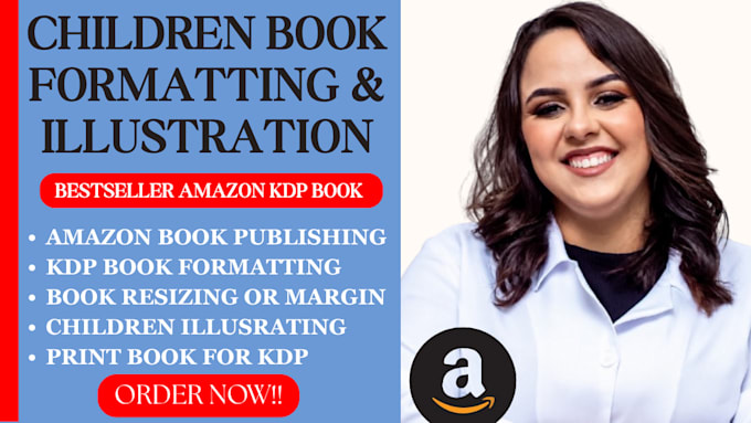 book formatting children book formatting resizing illustration for amazon kdp