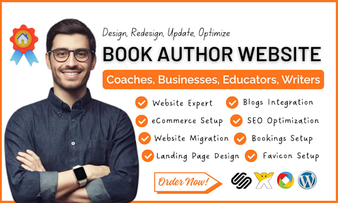build book author website wix author website redesign squarespace author website