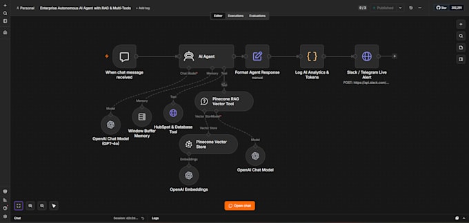 build custom n8n ai agents with rag and API integrations
