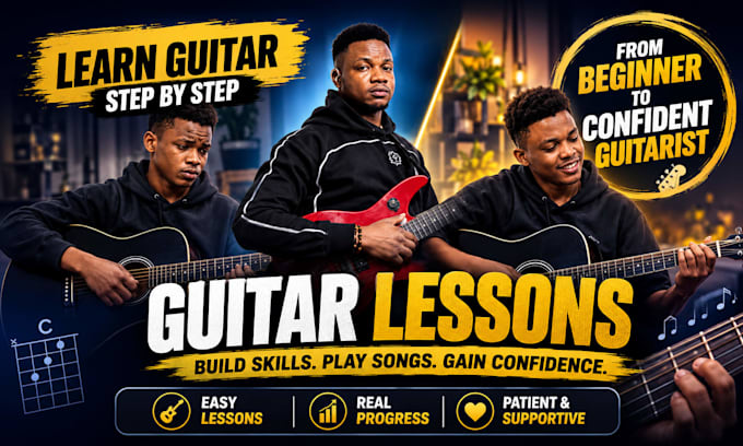 give you personalized guitar lessons and lesson materials