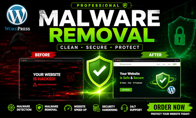 fix hacked wordpress website and remove malware