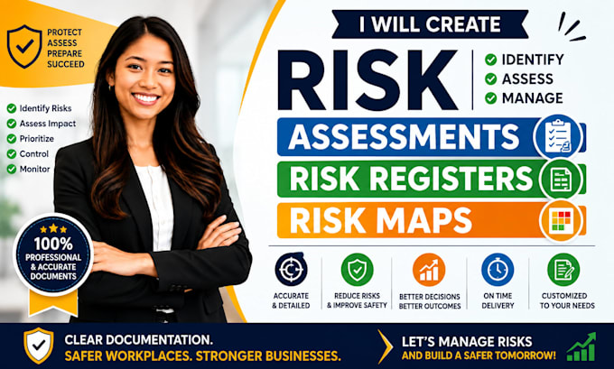 create risk assessments, risk registers, risk maps