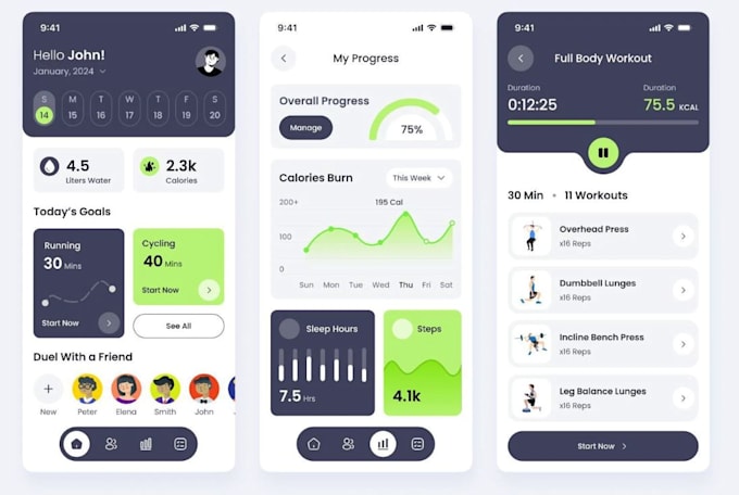 do mobile app ui ux design in figma