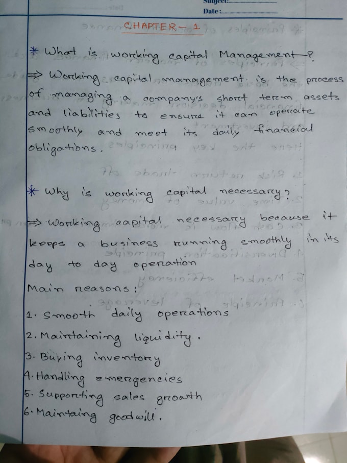 write handwriting notes and documents