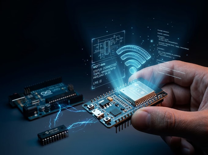 develop arduino, esp32, and pic18f firmware