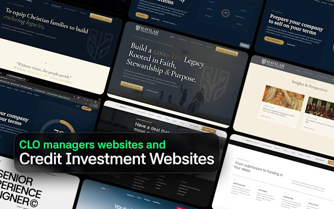 build a clo manager website and clo management firm website