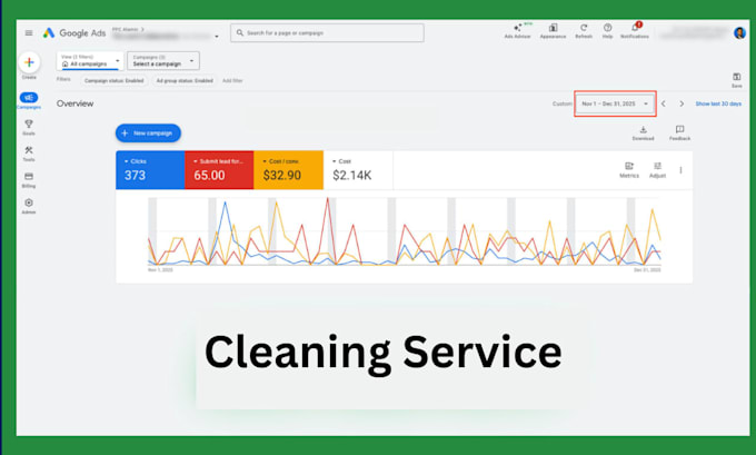 google ads manage for cleaning business