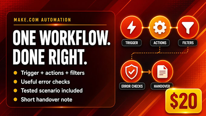 build and fix make com automation and API workflows