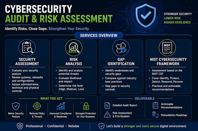 perform a cybersecurity audit and risk assessment