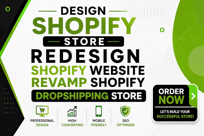 design shopify store redesign shopify website revamp shopify dropshipping store