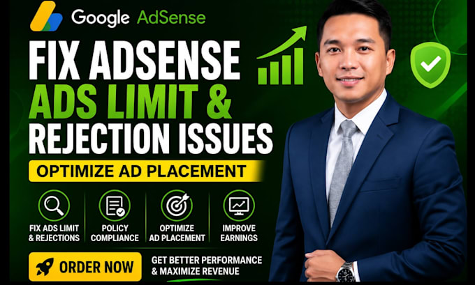 fix google adsense ads limit, rejection issues and optimize ad placement